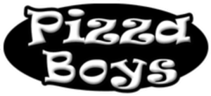 Pizza Boys logo with stylized font
