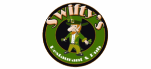 Swifty's Restaurant & Pub logo with leprechaun
