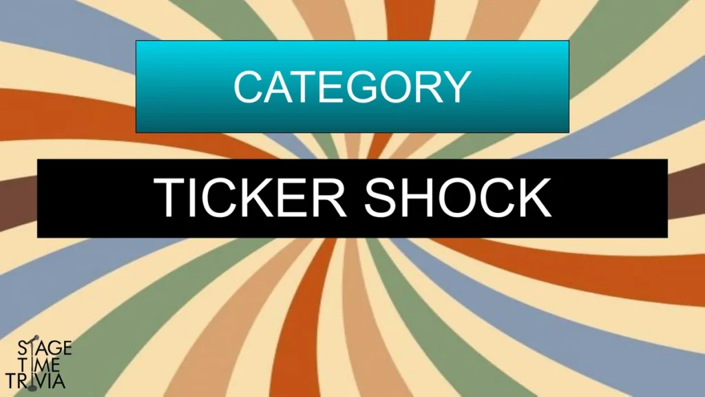 Colorful spiral background, text: Category Ticker Shock